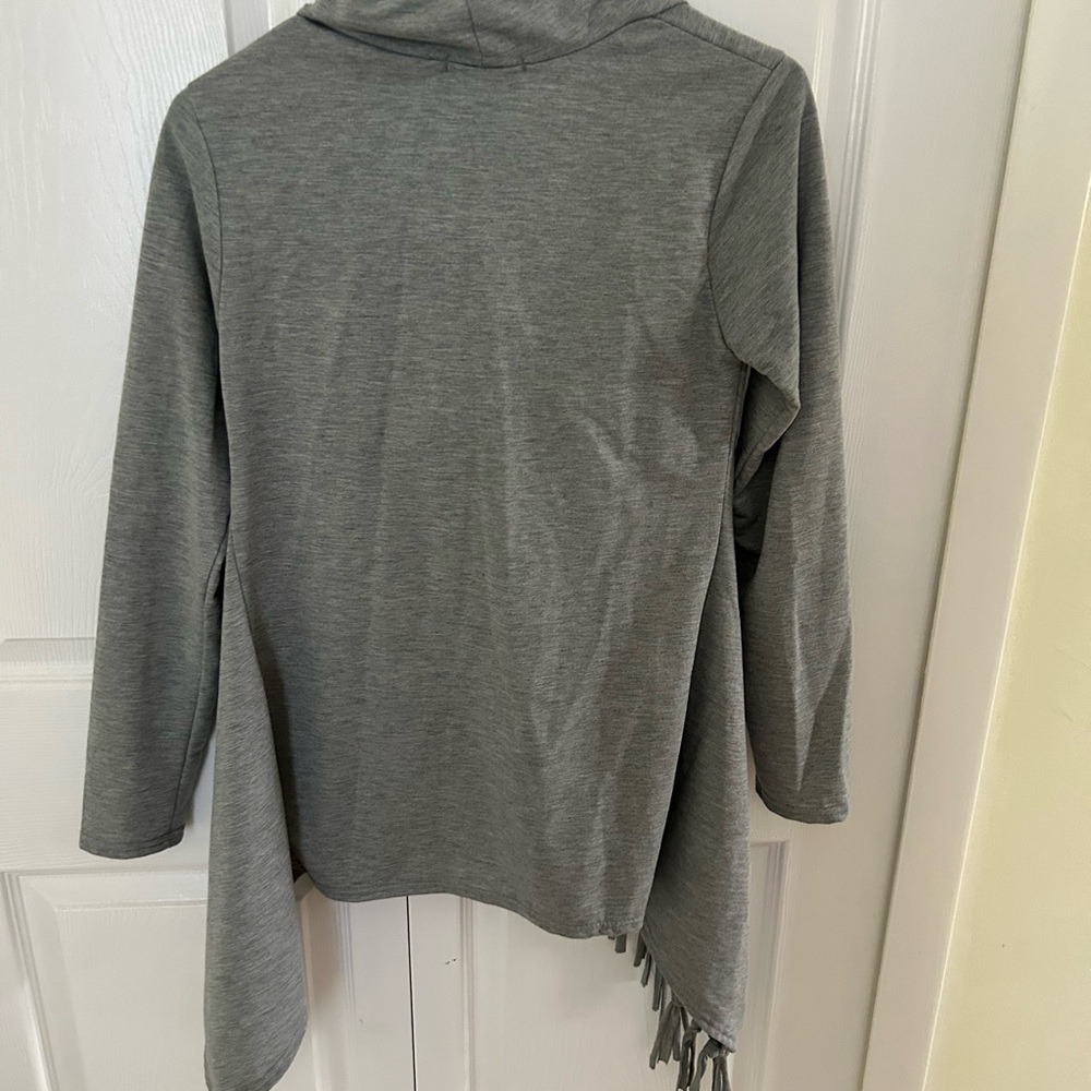 Gray Asymmetrical Sweater women’s medium - Picture 6 of 6